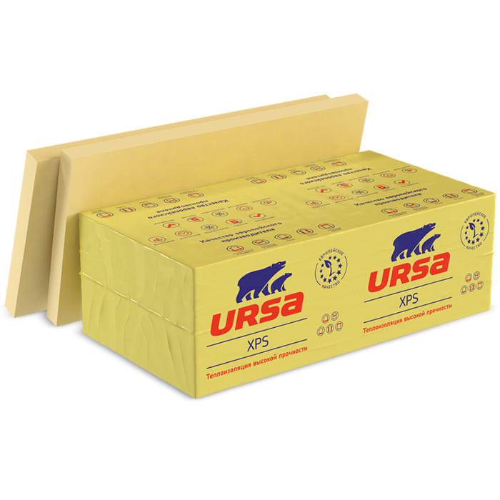 Утеплитель Урса XPS N-II стандарт 100х600х1180
